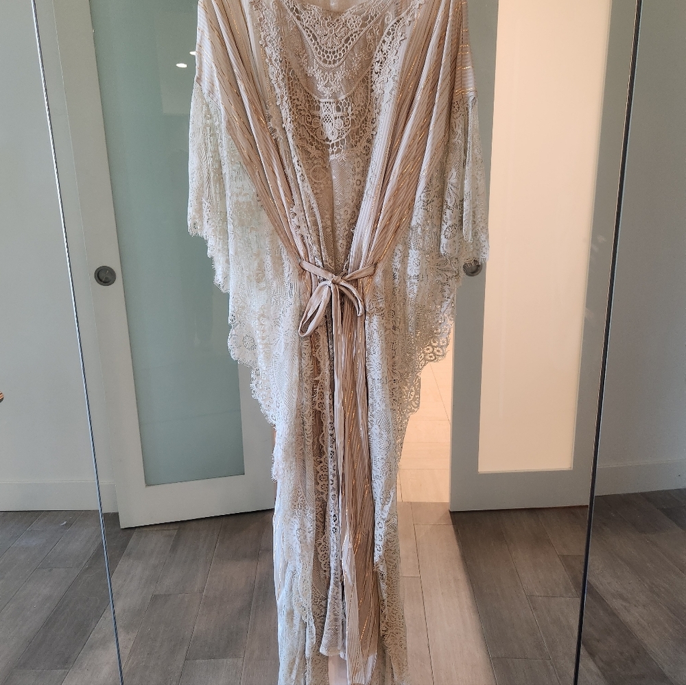 ANTHROPOLOGIE Lace Kaftan And Pleated Duster W/ TAG - Picture 5 of 11